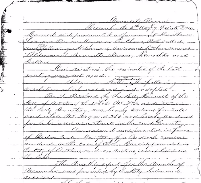 1800s historical document